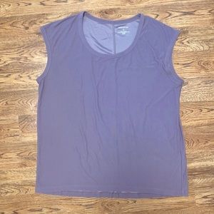 Banana Republic Purple Cap Sleeve Shirt